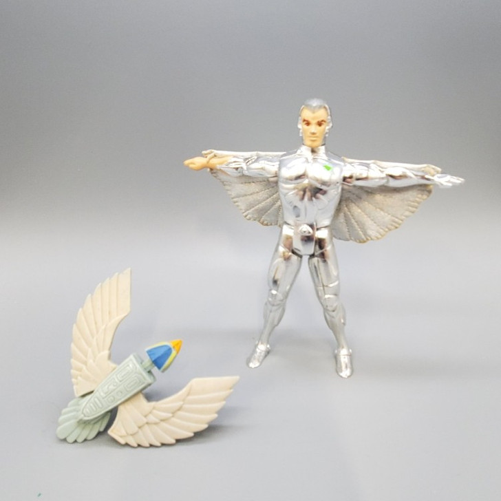 Kenner (1986) SilverHawks Quicksilver with Tallyhawk #2 action