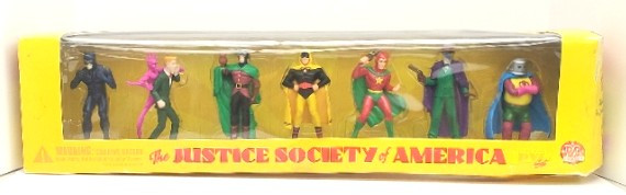 DC Direct (1999) JSA Seven Piece PVC Figure set (package damage)