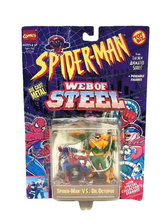 コレクション ToyBiz (1994) Spider-Man Web of Steel Spider-Man and Doc Ock
