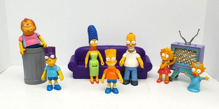 Mattel (1990) The Simpsons action figure collection and couch