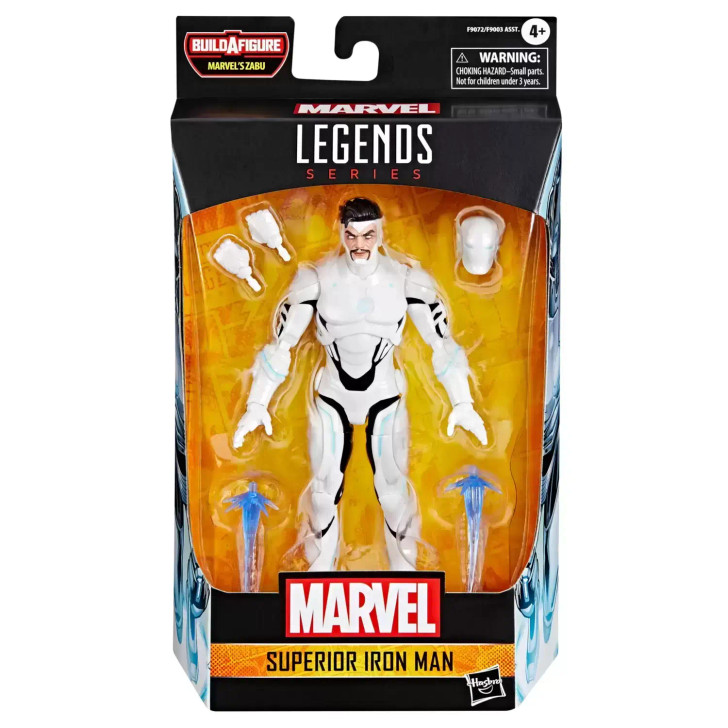 Hasbro (2006) Marvel Legends Superior Iron Man action figure Zabu BAF