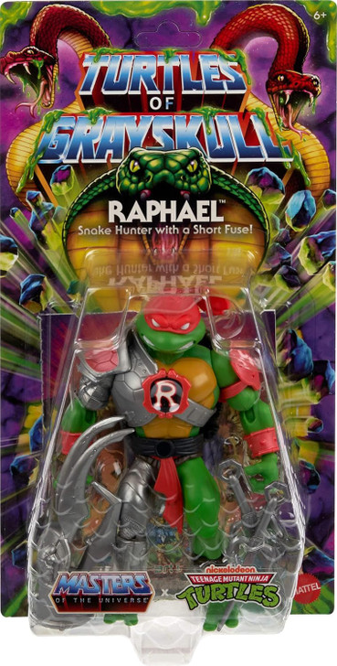 Masters of the Universe Origins Turtles of Grayskull Reptile Wars Raphael action figure