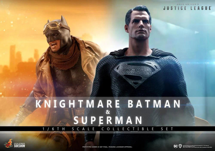 Hot Toys Justice League Knightmare Batman & Superman TMS038 Sixth Scale Figure set Open Box