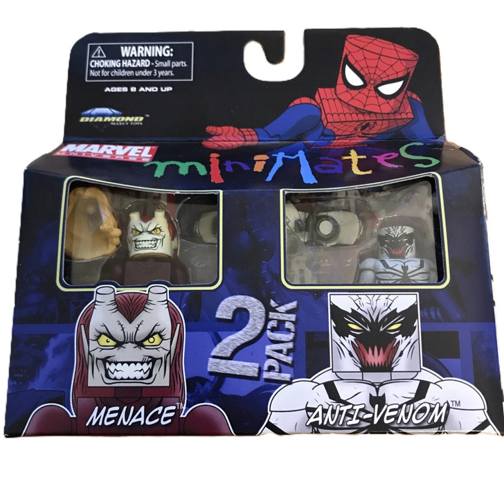 DUO ROZANTE 63SP ミノー　スパイダーマン Diamond Select MiniMates Spider-Man Menace and Anti-Venom