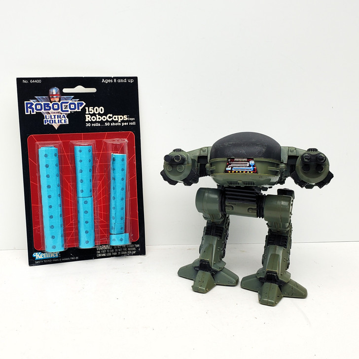 Kenner (1989) Robocop and the Ultra Police ED-206 and Robo Caps