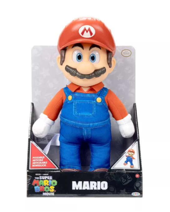 Nintendo The Super Mario Bros. Movie Mario Poseable Plush