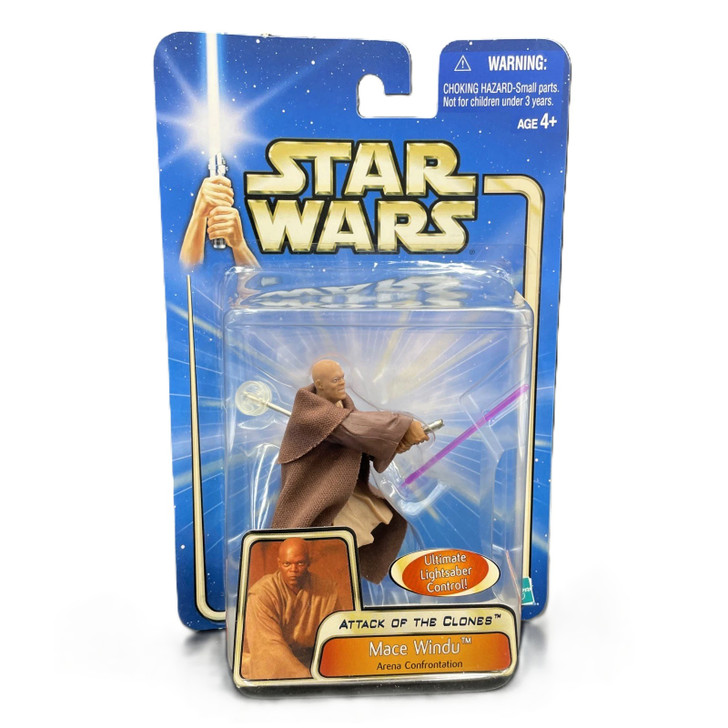 Hasbro Star Wars AOTC Mace Windu Arena Confrontation Action Figure
