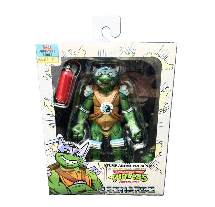 NECA TMNT Stump Arena Presents LEONARDO Wrestling guise action figure