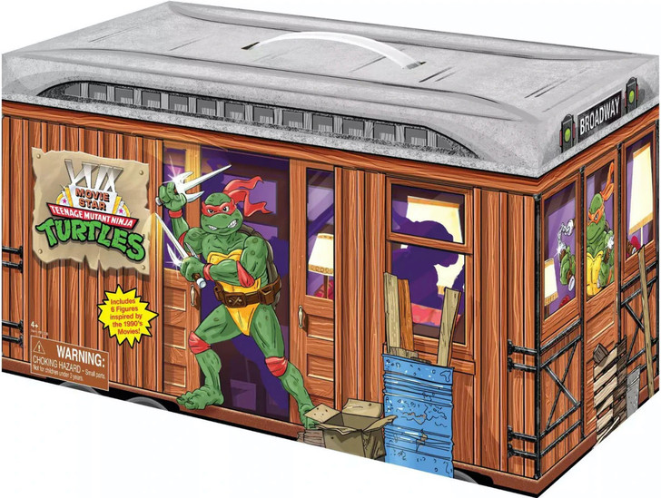 Playmates TMNT MOVIE (1990) STAR TURTLES action figure box set