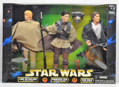 Kenner Star Wars Action Collection Luke Han And Leia 12in Action