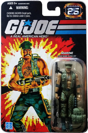 GI Joe 25th Anniversary Marine Gung-Ho Action Figure Inches
