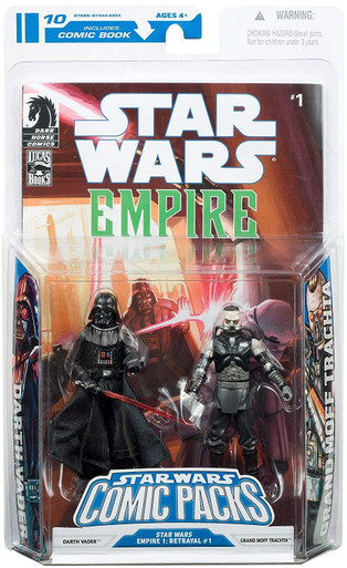 Hasbro (2008) Star Wars Comic Packs Darth Vader and Grand Moff