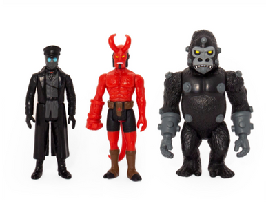 Super7 Hellboy ReAction Figures Karl Kroenen, Hellboy and