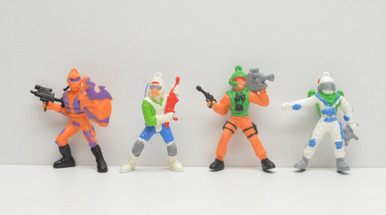 Lot Kissyfur - 4 Figurines PVC Yolanda 1989 - Gus, Lenny, Jolene, Kissyfur - Neuf