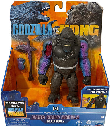 Playmates Godzilla vs. Kong 6in Hong Kong Battle KONG with Axe