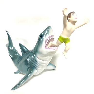 Dream Rocket Bruce the Shark with Victim Designer Art Vinyl Toy