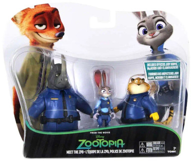 Tomy Disney World of Zootopia Meet the ZPD 3 figure set