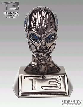 ターミネーター3 T-X ライフサイズヘッド Terminator 3 1/1 Scale T-X Skeleton Life Size Head from