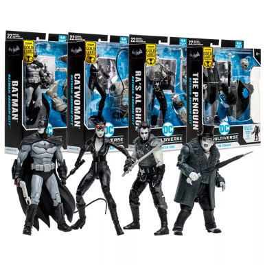 McFarlane Toys - DC Multiverse - Figura De Acción De Arkham City B & W Catwoman De 7 Pulgadas