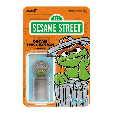 Super7 Sesame Street Reaction Wave 2 Oscar the Grouch