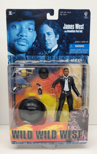 WB TOY WILD WILD WEST (1999) James West with Demolition Pool Ball