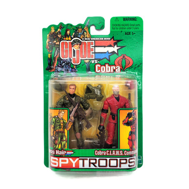 Hasbro (2003) GI Joe Spy Troops Cross Hair and Cobra C.L.A.W.S.