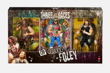 Mattel WWE 3-pack THREE FACES OF FOLEY Action Figure Set Cactus