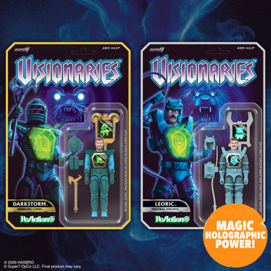 Visionaries ReAction+ Wave 1 Set of 2 Darkstorm and Leoric action