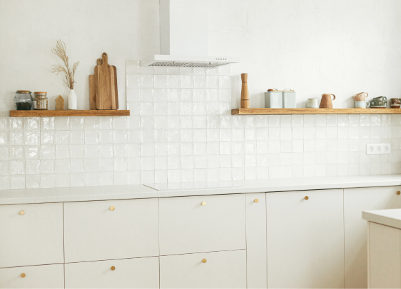 Thermofoil Soft White cabinets