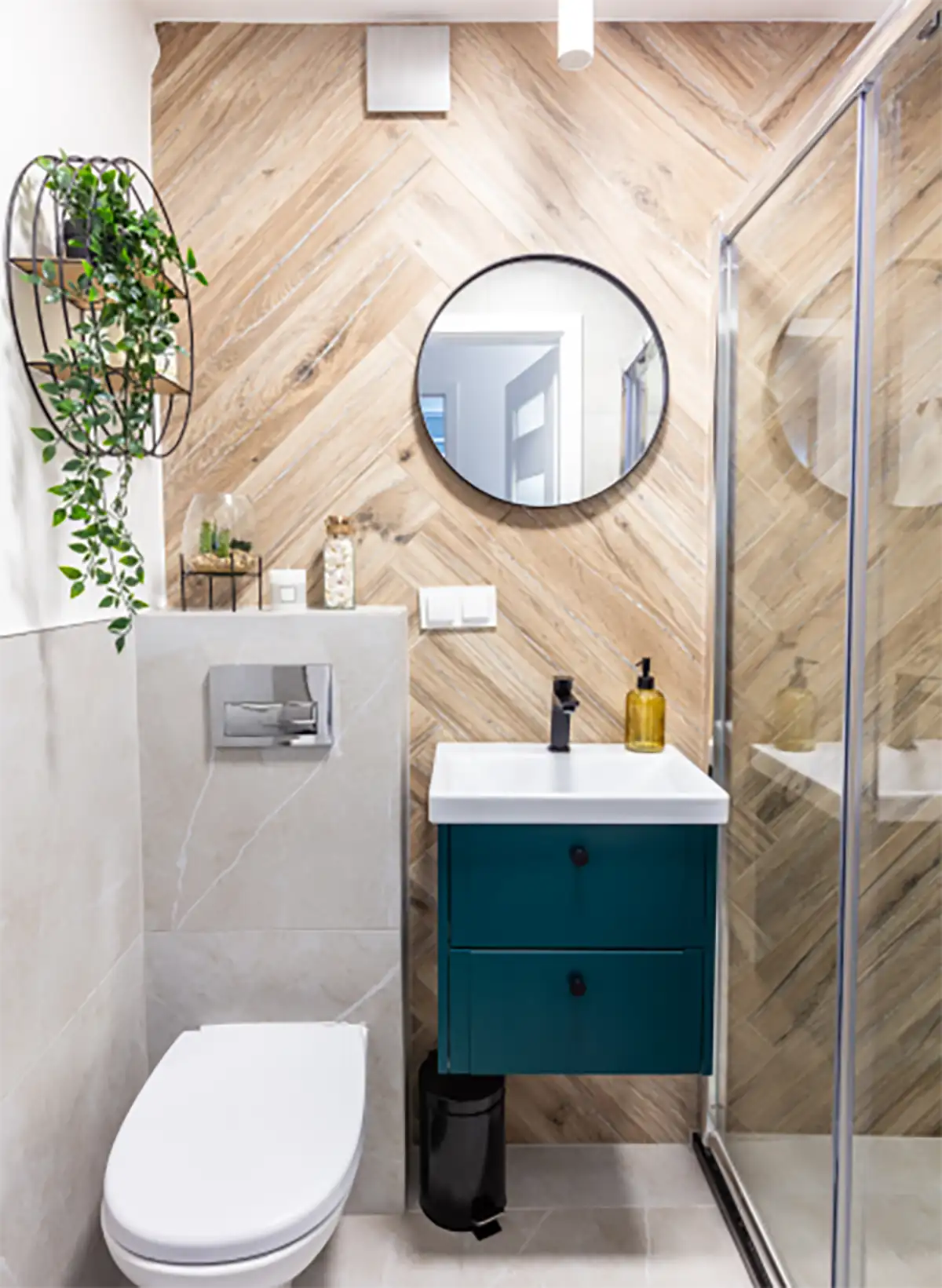 bathroom remodel brown rounded edge drawer fronts and cabinet doors
