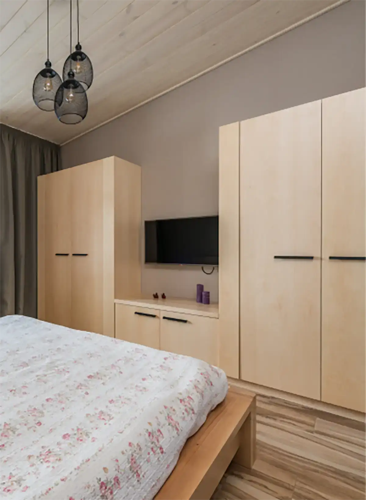 bedroom remodel white square edge drawer fronts