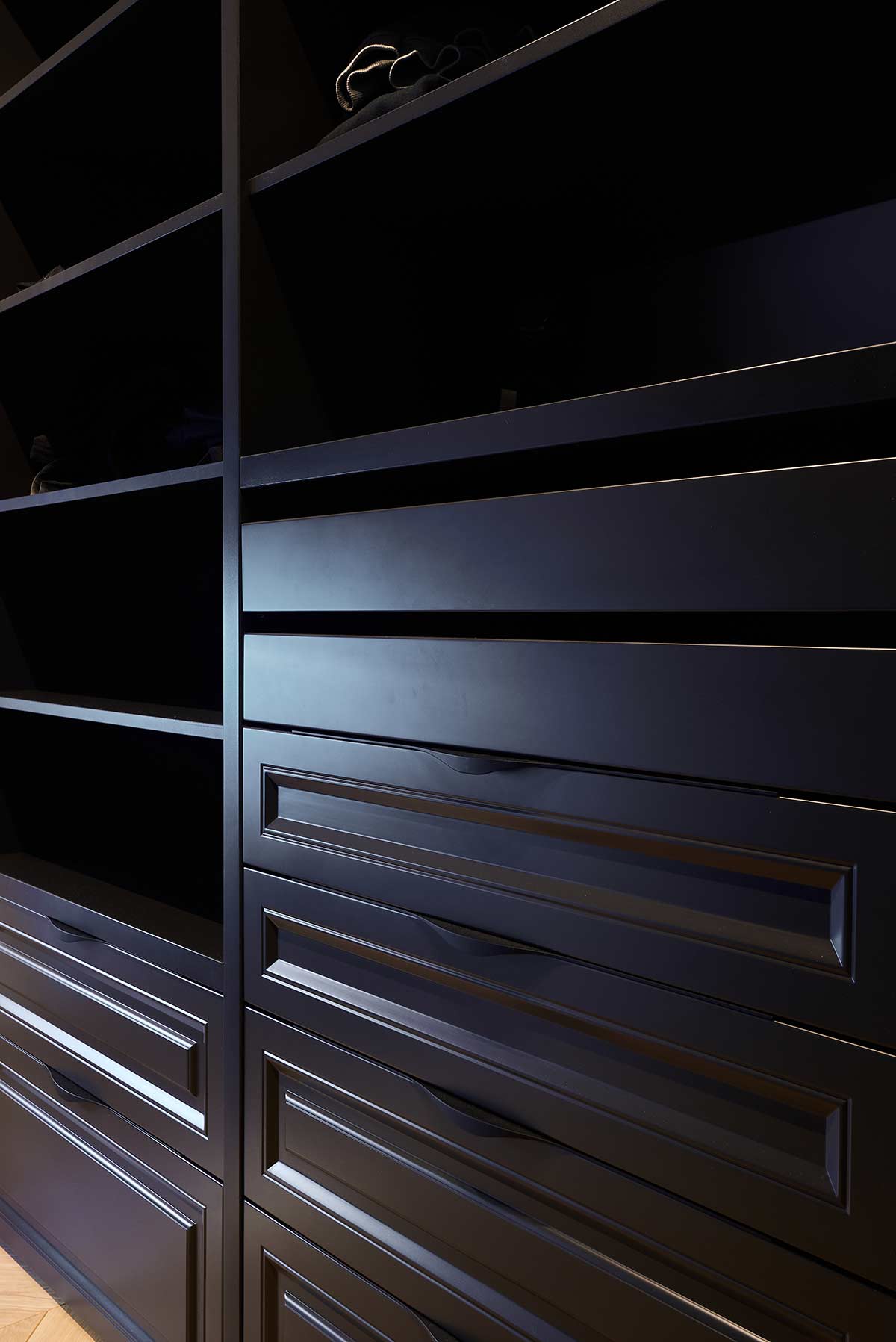 bedroom remodel white square cabinet doors and drawer fronts