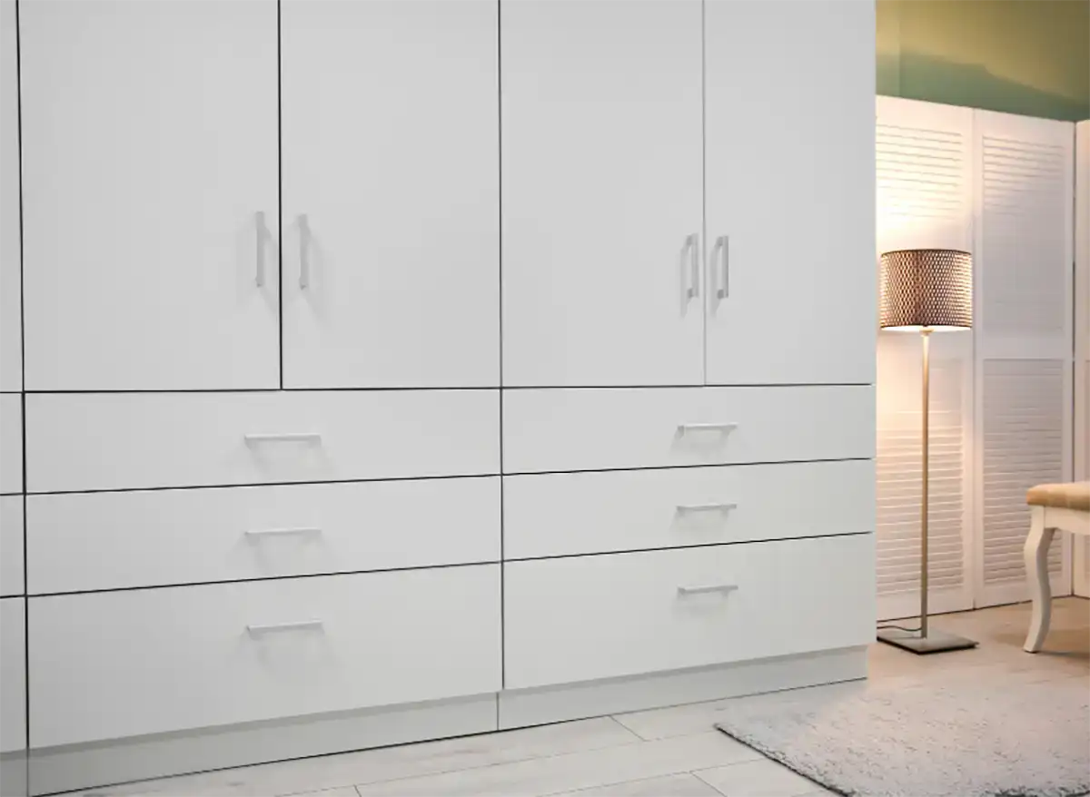 bedroom remodel grey square cabinet doors and drawer fronts