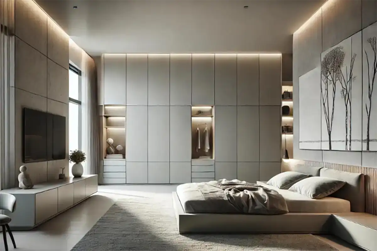 bedroom remodel laminent flat panel cabinet doors and drawer fronts