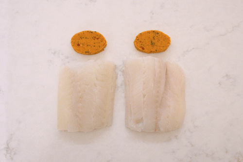 2 Haddock Fillets portions with Pil Pil Butter