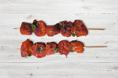 Cod and Prawn Skewers with a Cajun Marinade