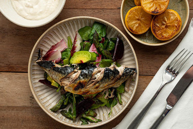 Mackerel Salad Recipe with Beetroot, Asparagus & Avocado