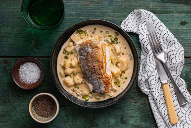Pan Fried Hake Recipe with a Lemon and Caper Cream Sauce