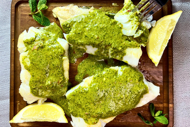Super Simple Salsa Verde Haddock