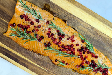 Christmas Pomegranate Salmon Fillet Recipe | Regal Fish