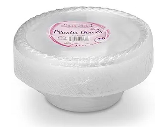 12 oz. Laura Stein Clear Plastic Bowls