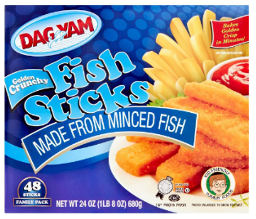 Dag Yam Frozen Minced Fish Sticks