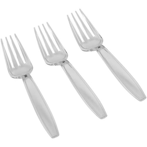Clear Heavy Weight Plastic Forks (1000 ct)