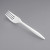 White Medium Weight Plastic Forks (1000 ct)