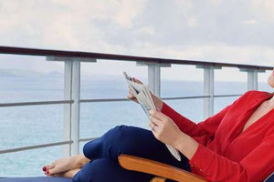 Relaxing On Deck Cunard Relaxing On Deck Cunard
