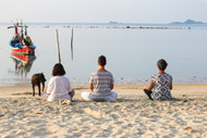 Samahita Retreat Beach Meditation