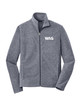 Port Authority Heather Microfleece Full-Zip Jacket