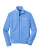 Port Authority Heather Microfleece Full-Zip Jacket