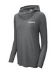 Ladies PosiCharge ® Tri-Blend Wicking Long Sleeve Hoodie