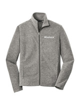 Port Authority Heather Microfleece Full-Zip Jacket